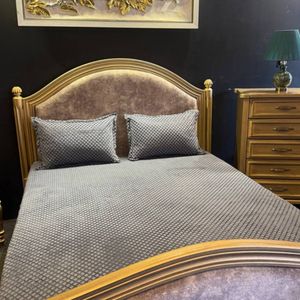 ست کاور تشک مخمل عرض 90نوک مدادی