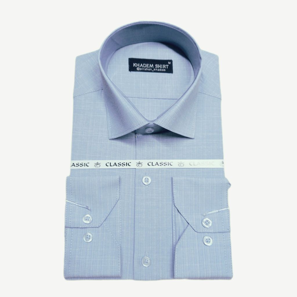 خرید اینترنتی پیراهن تترون مردانه شمیم کد02