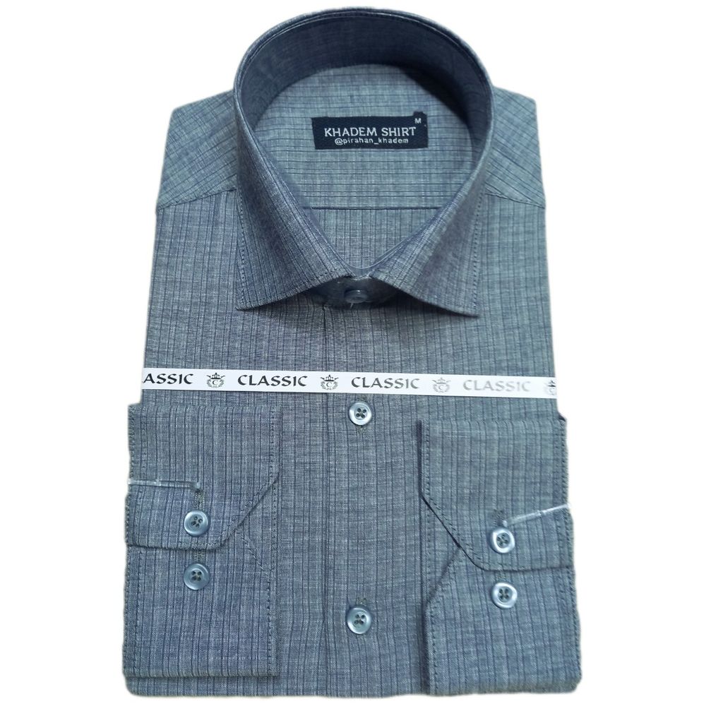 خرید اینترنتی پیراهن تترون مردانه شمیم کد06