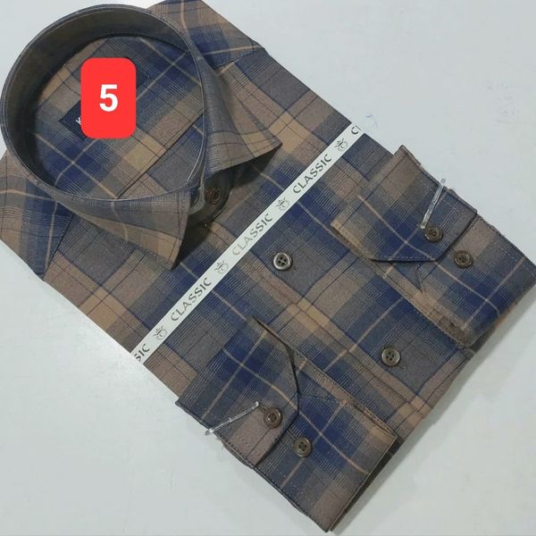 پیراهن تترون مردانه چهارخونه کد06