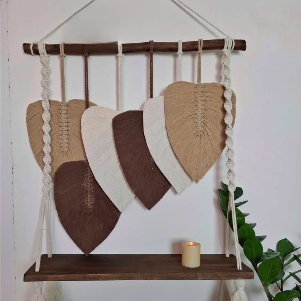 خرید آنلاین شلف برگ مکرومه بافی