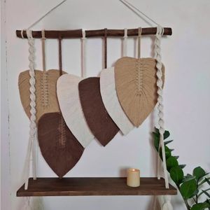 شلف برگ مکرومه بافی