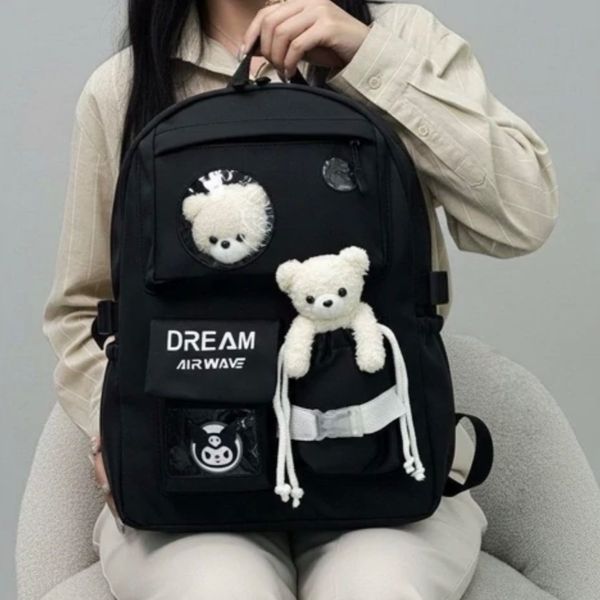 کوله دخترانه عروسکی کوله پشتی مدرسه عروسکی پینترستی کیف مدرسه کوله فانتزی