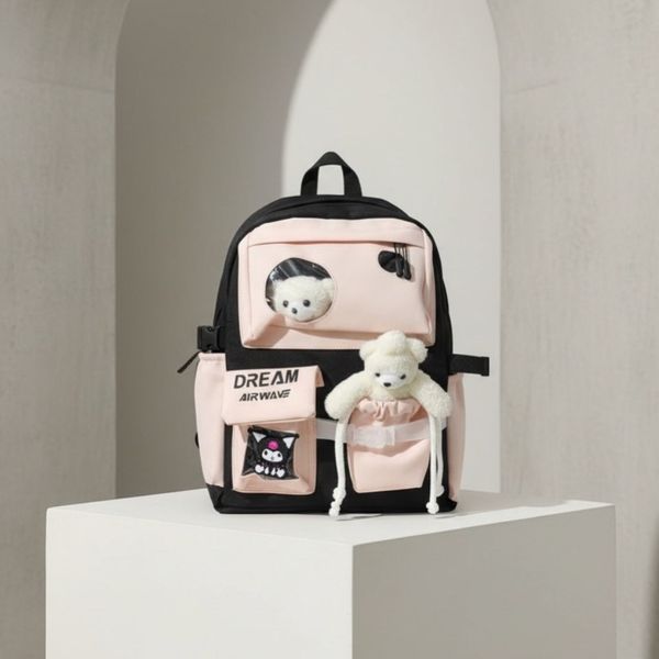 کوله دخترانه عروسکی کوله پشتی مدرسه عروسکی پینترستی کیف مدرسه کوله فانتزی