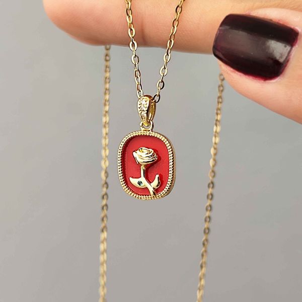 گردنبند مینا کاری