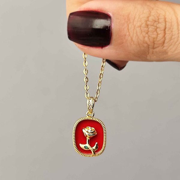 گردنبند مینا کاری