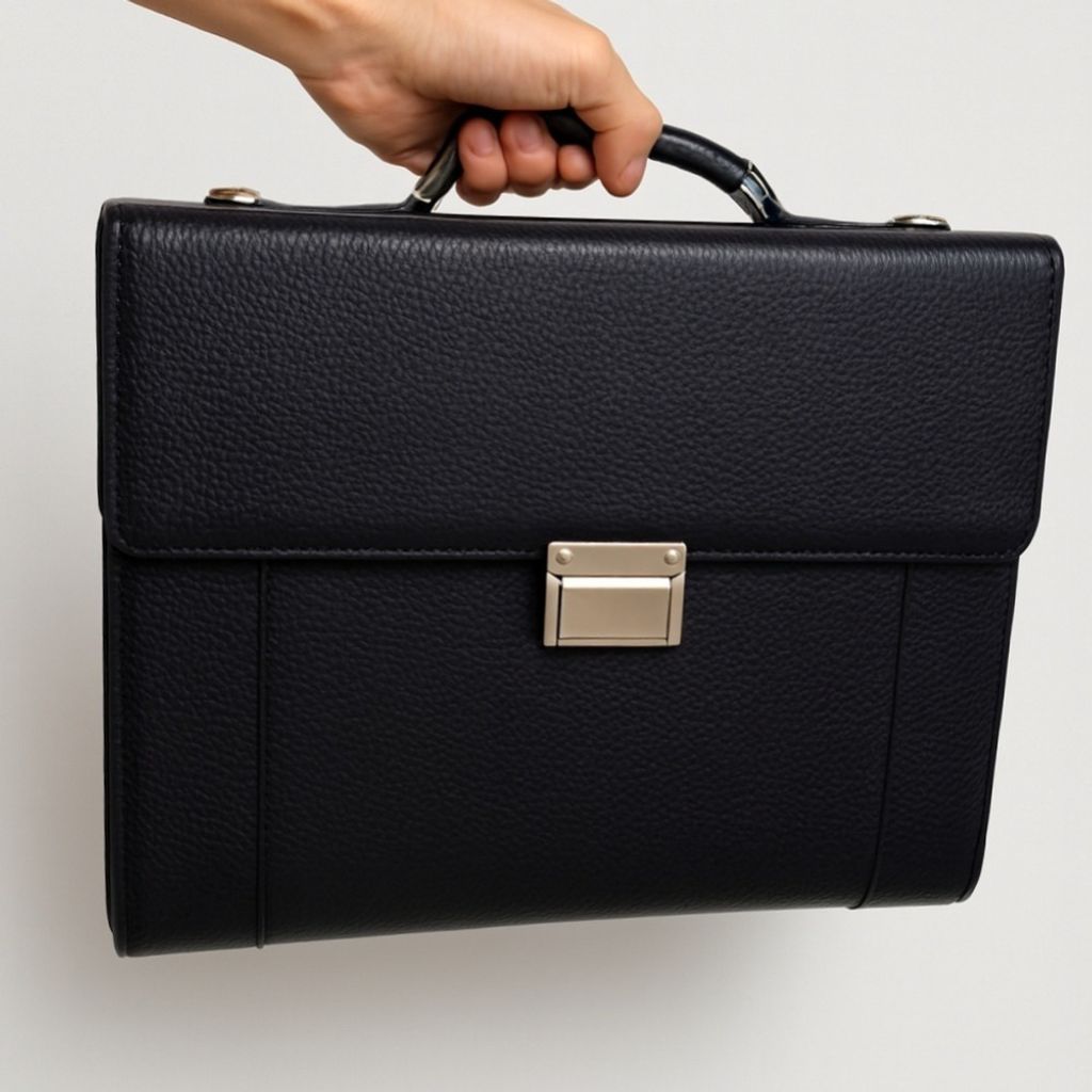 قیمت ارزان کیف اداری چرم طبیعی قفل سه رمز