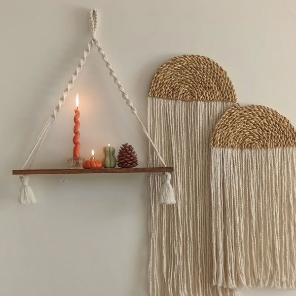 ست دکوراتیو مکرومه بافی مجموعه سه عددی