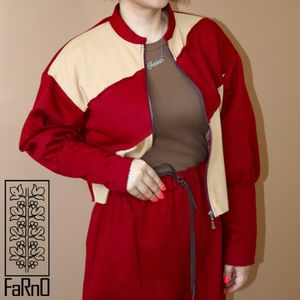 فروش اینترنتی ست سوییشرت و شلوار زرشکی 🍁