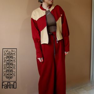 ست سوییشرت و شلوار زرشکی 🍁