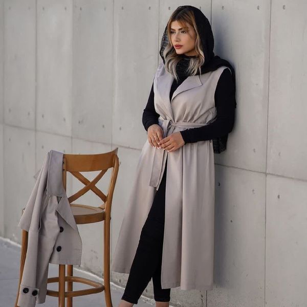 کت و سارافون یقه انگلیسی (بارانی)