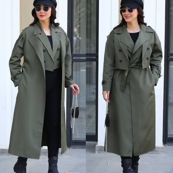 کت و سارافون یقه انگلیسی (بارانی)