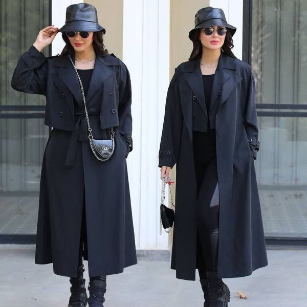 کت و سارافون یقه انگلیسی (بارانی)