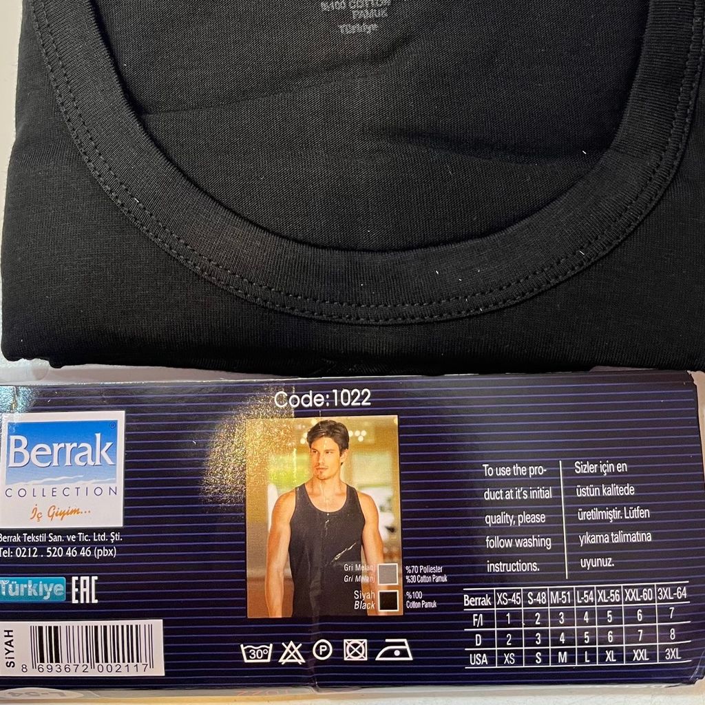 خرید اینترنتی رکابی مردانه نخی