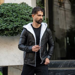 فروش اینترنتی شنل چرم مردانه مدل Rozbeh