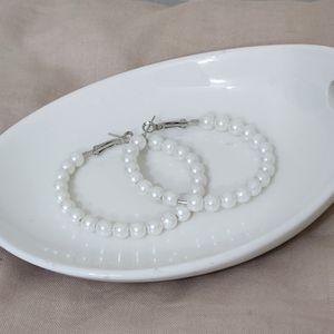 گوشواره حلقه ای مرواریدی