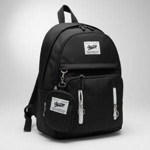 کوله پشتی دخترانه و پسرانه آویز دار کوله مدرسه کوله دانشجویی مشکی