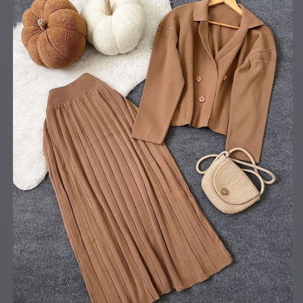 کت دامن بافت 4دگمه