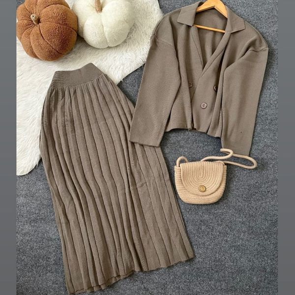 کت دامن بافت 4دگمه