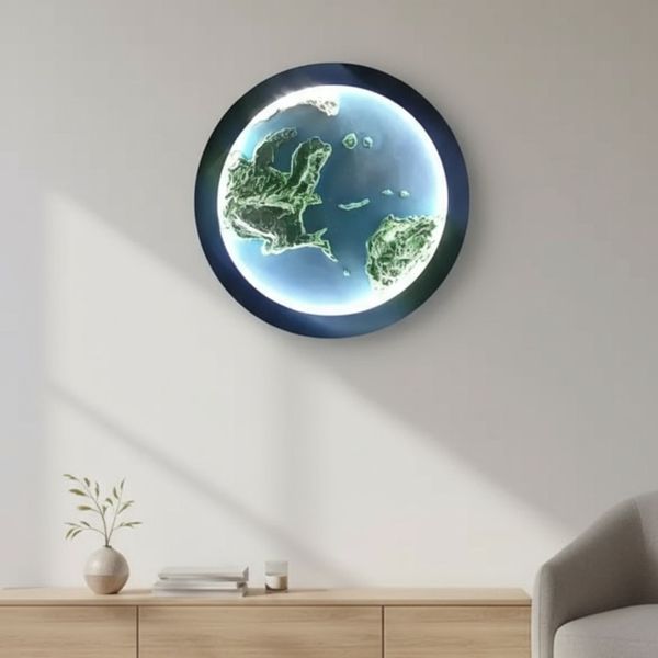 تابلو دکوراتیو کره زمین قطر 60 و 80