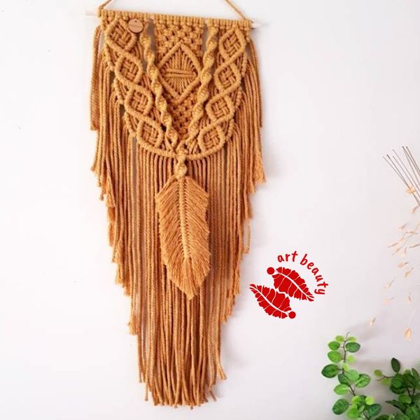 دیوارکوب آویز مدرن مکرومه بافی مدل ملینا