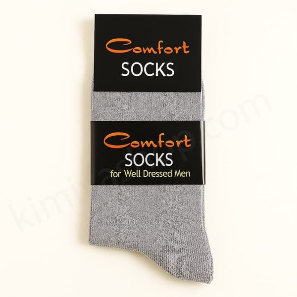 جوراب حوله‌ای مردانه کامفورت رنگ طوسی تیره با تضمین