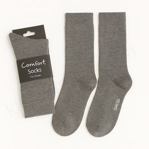 قیمت ارزان جوراب حوله‌ای مردانه کامفورت رنگ طوسی تیره با تضمین