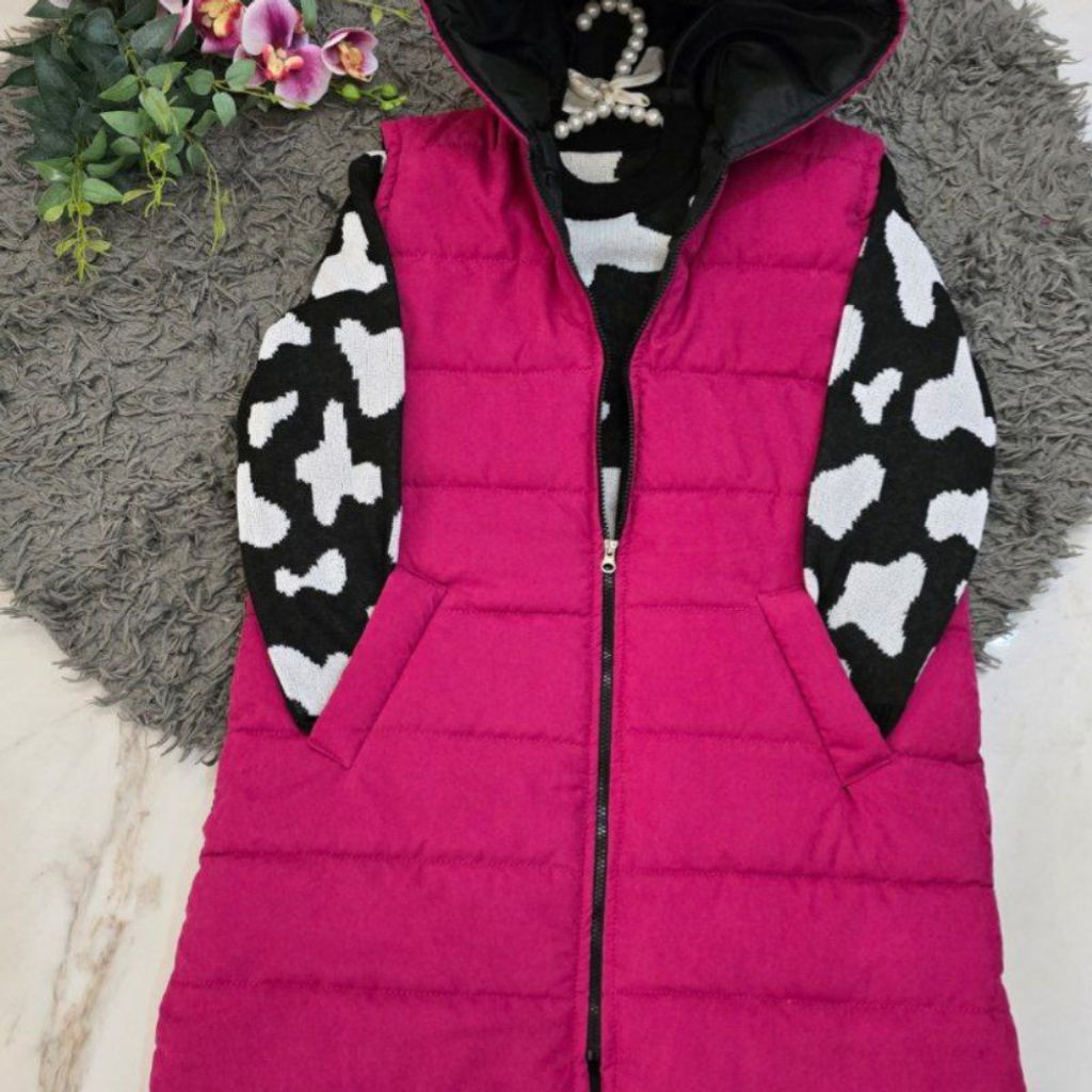 قیمت ارزان پافر زنانه طرح بلند