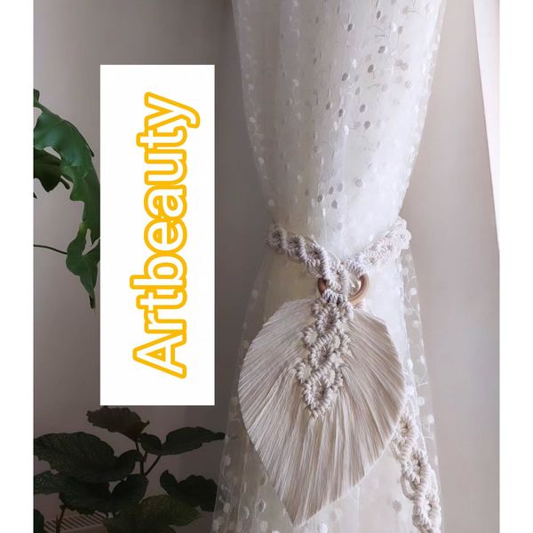 هولدر پرده مکرومه بافی طرح گوهر