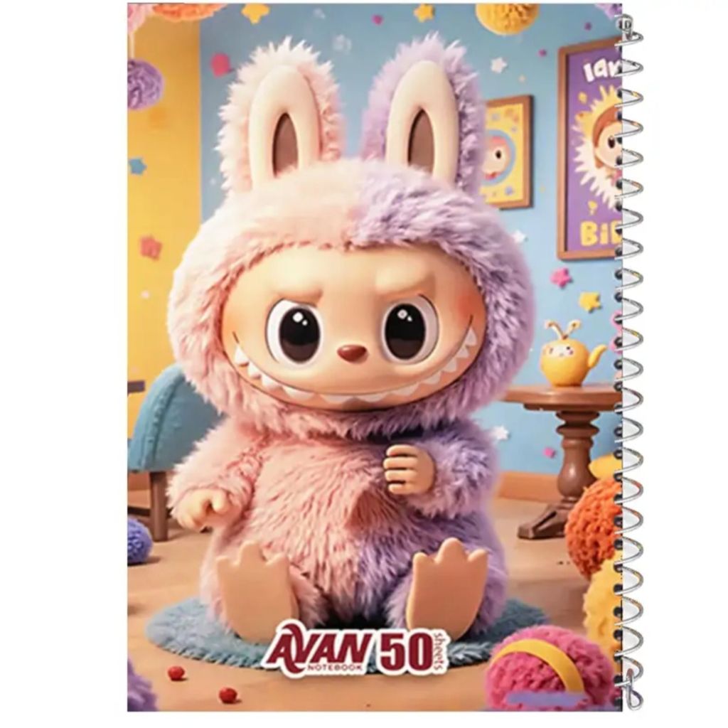 فروش اینترنتی دفتر نقاشی سیمی 50 برگ لبوبو