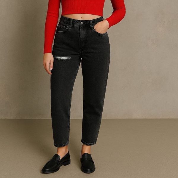 شلوار جین مام استایل