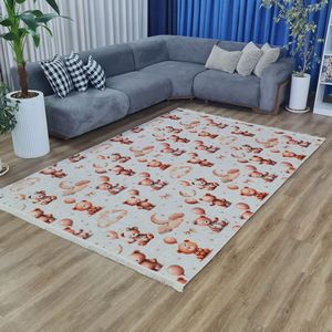 فرشینه مخمل هازان زیره استوپ دار 180 در 220 پس کرایه