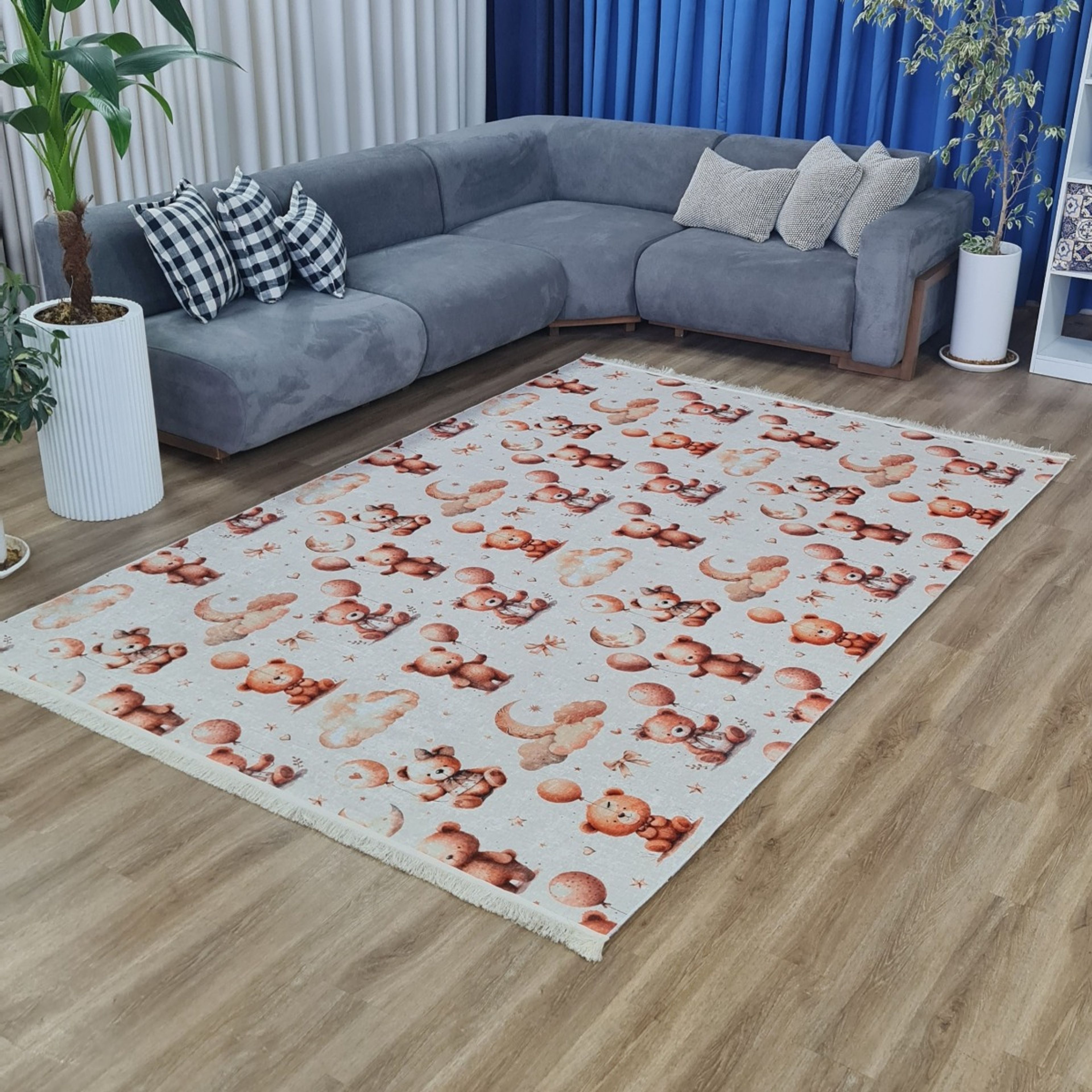فروش اینترنتی فرشینه مخمل هازان زیره استوپ دار 180 در 220 پس کرایه