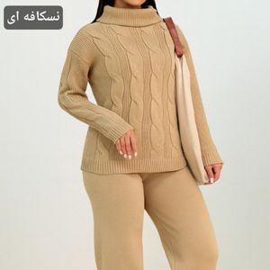 مشخصات ست بافت  زنانه طرح یقه شل مارپیچی