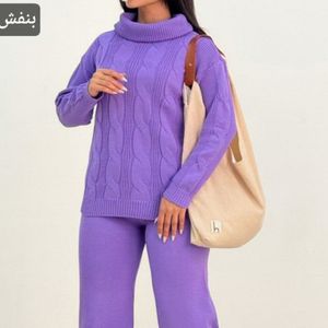 مشخصات ست بافت  زنانه طرح یقه شل مارپیچی