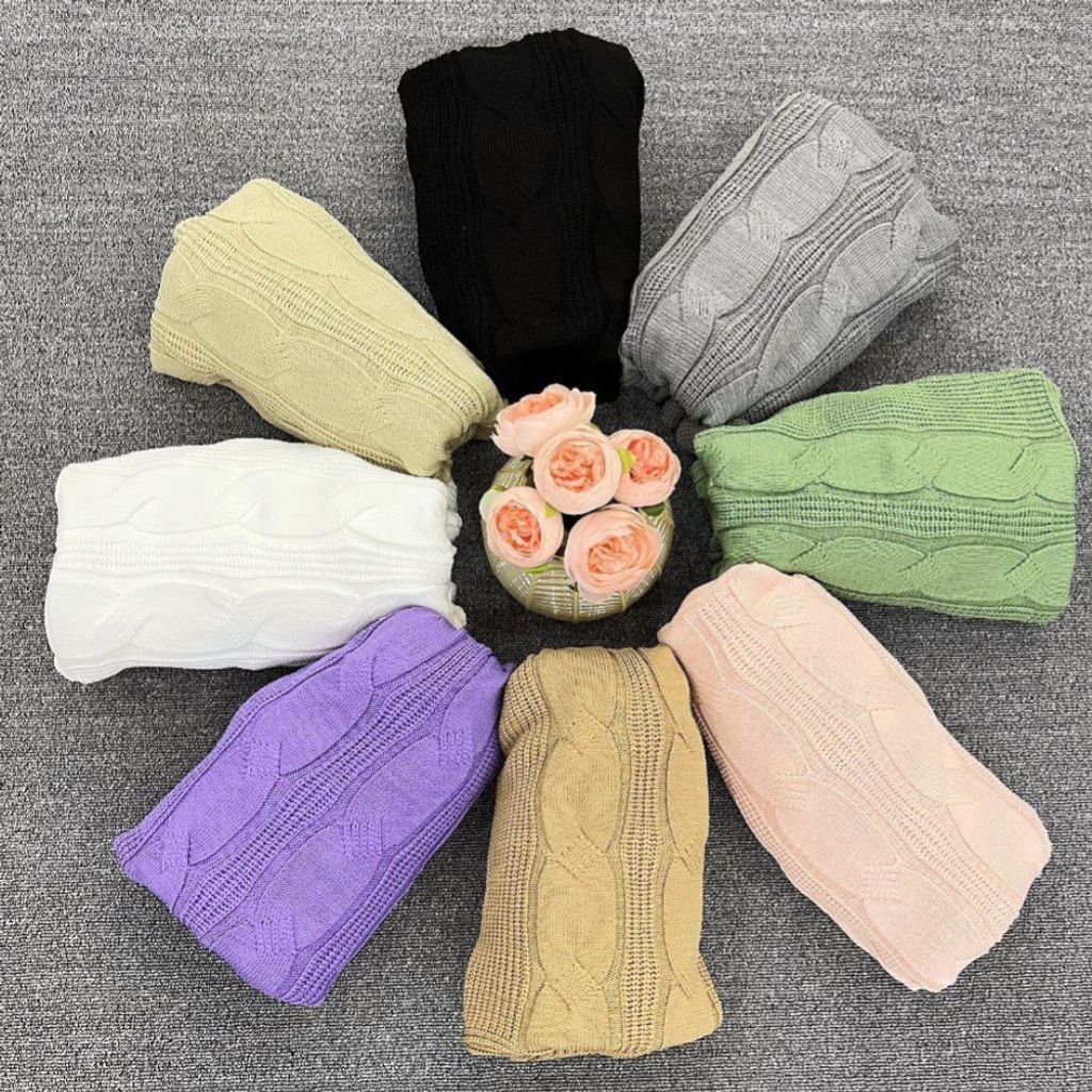 خرید آنلاین ست بافت  زنانه طرح یقه شل مارپیچی