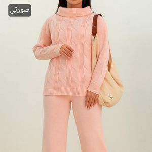 مشخصات ست بافت  زنانه طرح یقه شل مارپیچی