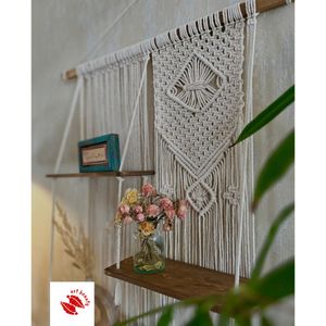 قیمت شلف سه طبقه مکرومه بافی کاربردی و خاص عروس