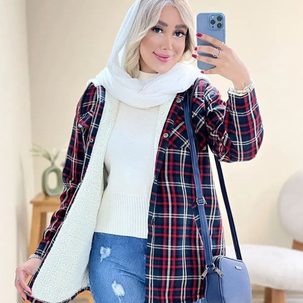 شکت زنانه  کلاه دارضخیم طرح گلاویژ