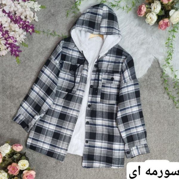 شکت زنانه  کلاه دارضخیم طرح گلاویژ