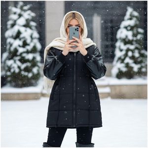 کاپشن گرم بالا نیکا قد 90