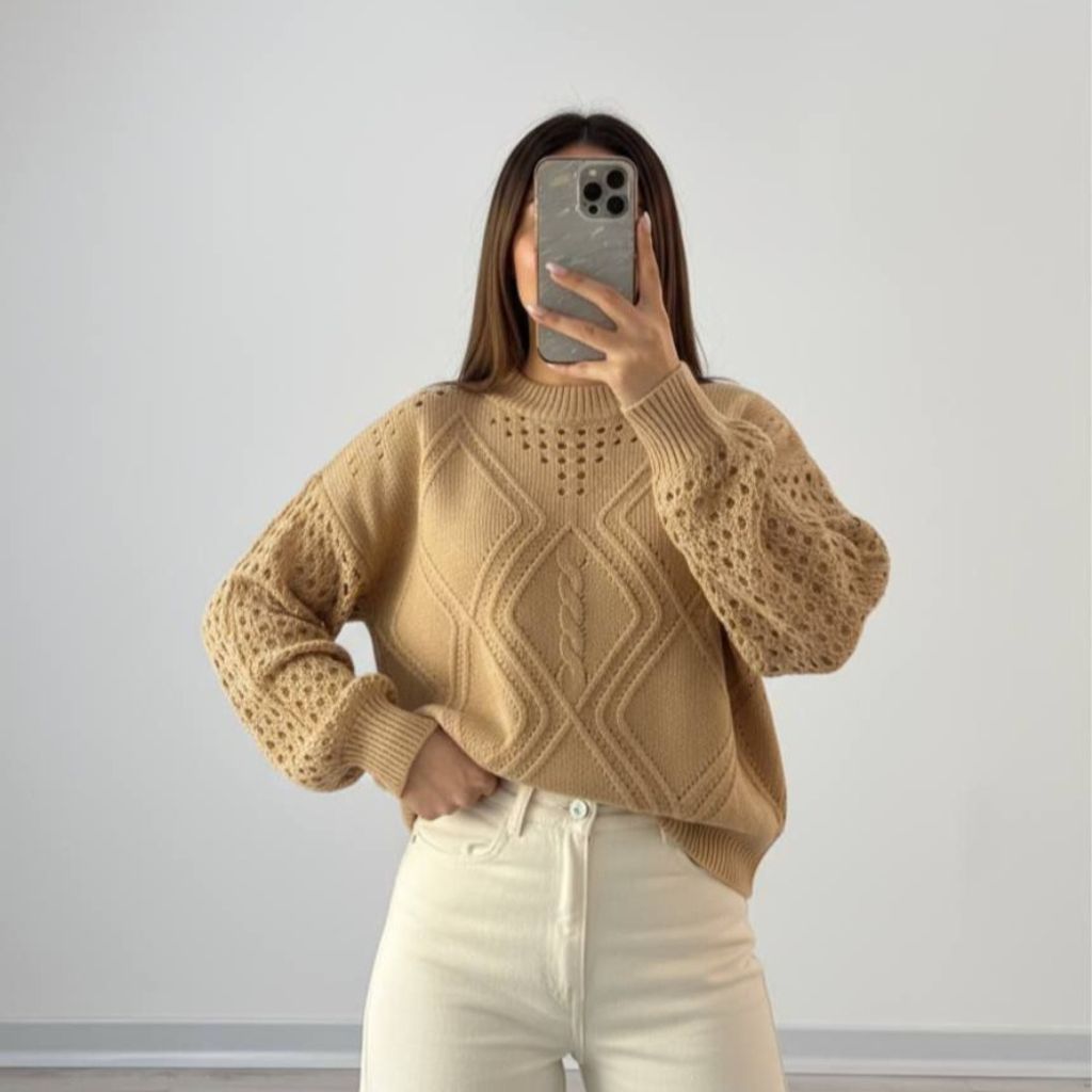 قیمت ارزان بلوز بافت ورساچ زنانه