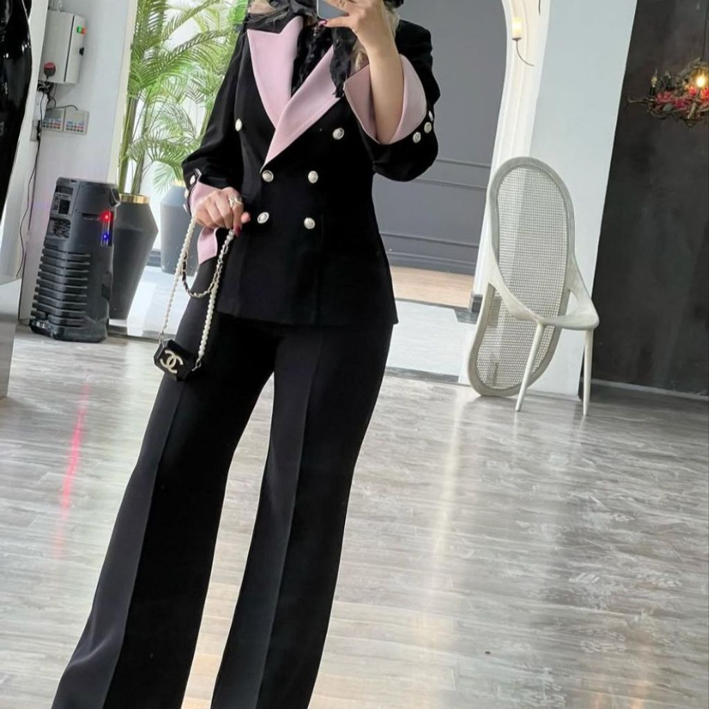 قیمت ارزان کت وشلواربلک پینکی زنانه