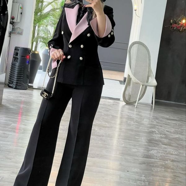 کت وشلواربلک پینکی زنانه