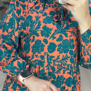 خرید انلاین مانتو پیراهنی طرحدار ترک