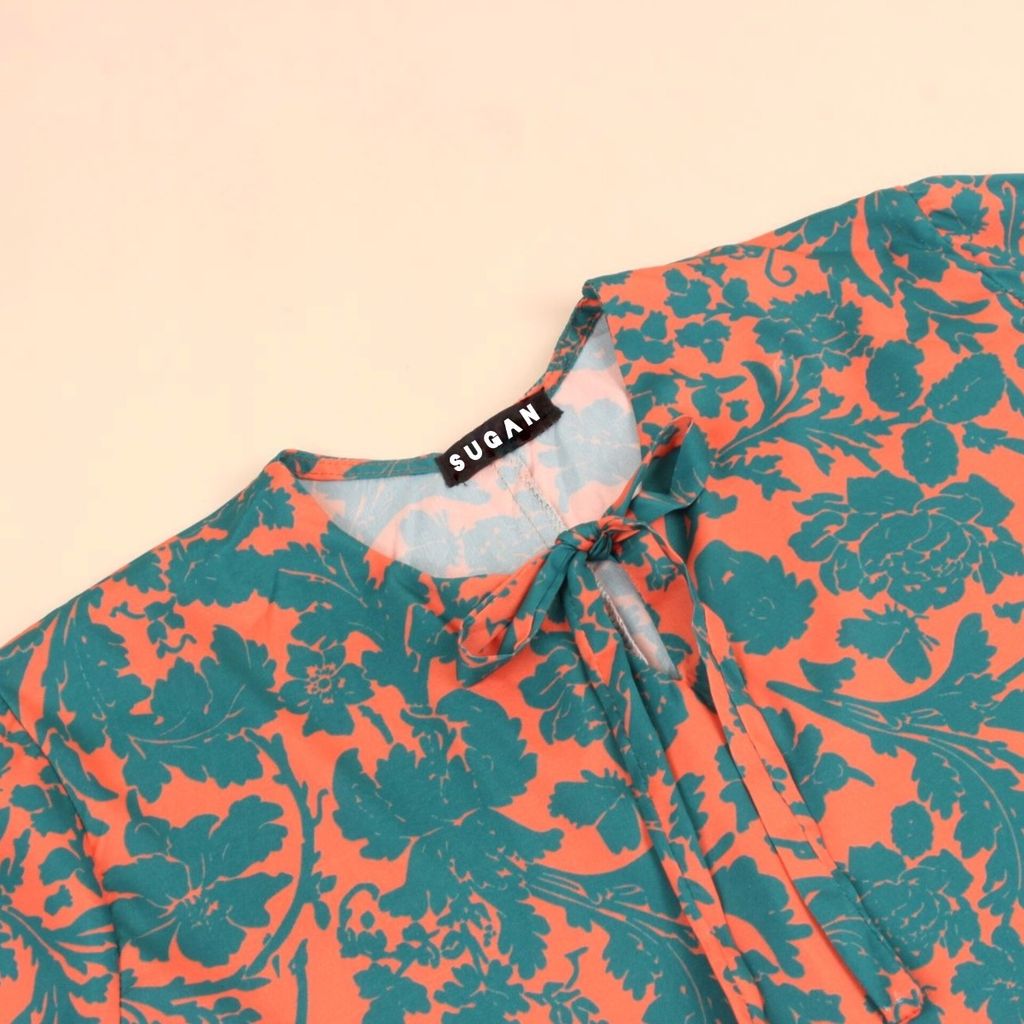 خرید آنلاین مانتو پیراهنی طرحدار ترک