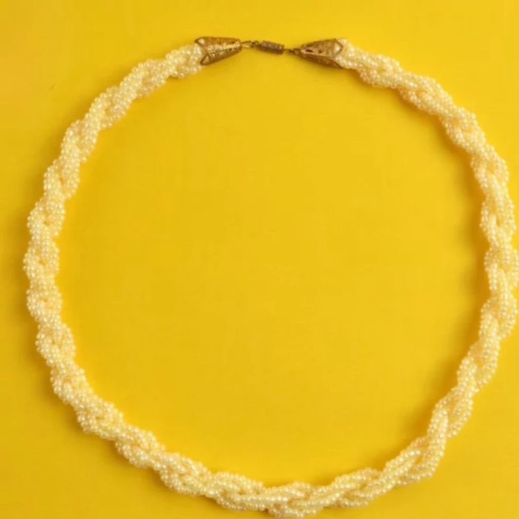 قیمت ارزان گردنبند مروارید ملکه ای وینتچ‌ رشته ای زنانه