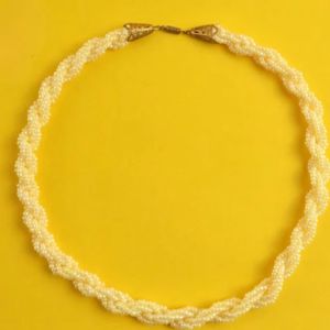 قیمت ارزان گردنبند مروارید ملکه ای وینتچ‌ رشته ای زنانه