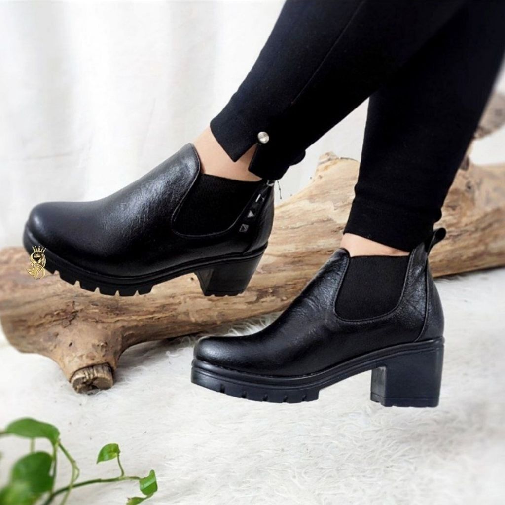 مشخصات نیم بوت زنانه زیره پیو شرکتی سایز 36 تا 41 سبک نرم جنس درجه یک