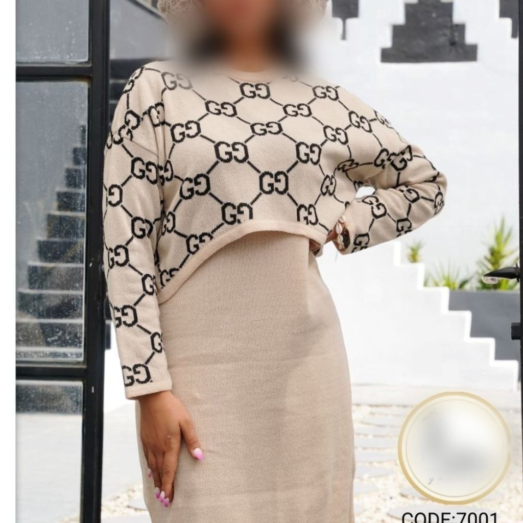 قیمت ارزان ست دو تیکه بافت گوچی کد 10